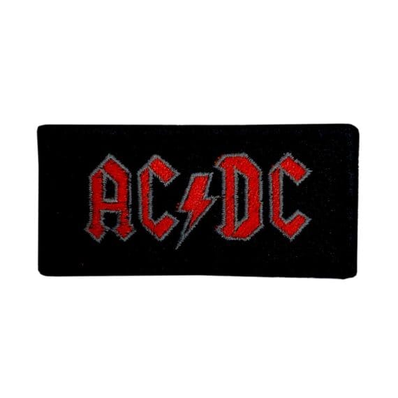 Patch Emblema ACDC Rock Bordado com Velcro