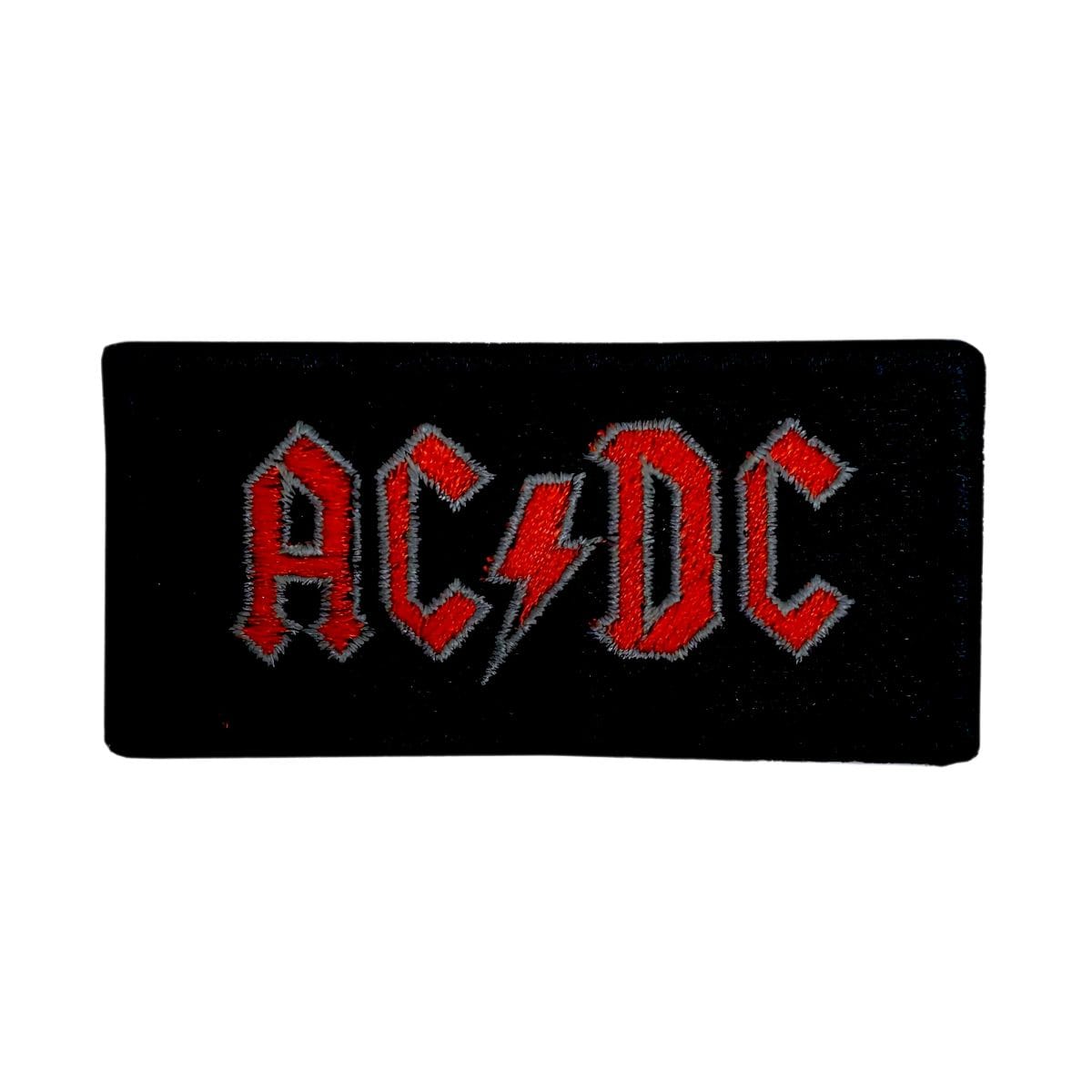 Patch Emblema ACDC Rock Bordado com Velcro