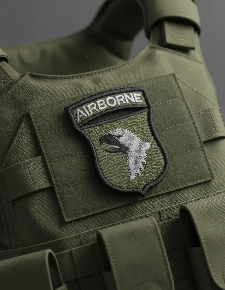 Patch Emblema Airborne Bordado com Velcro - Imagem 4
