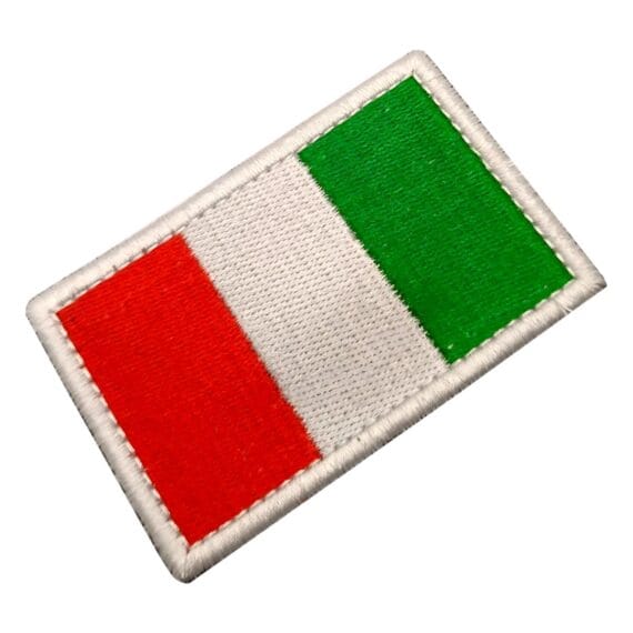 Patch Emblema Bandeira Itália Bordado com Velcro