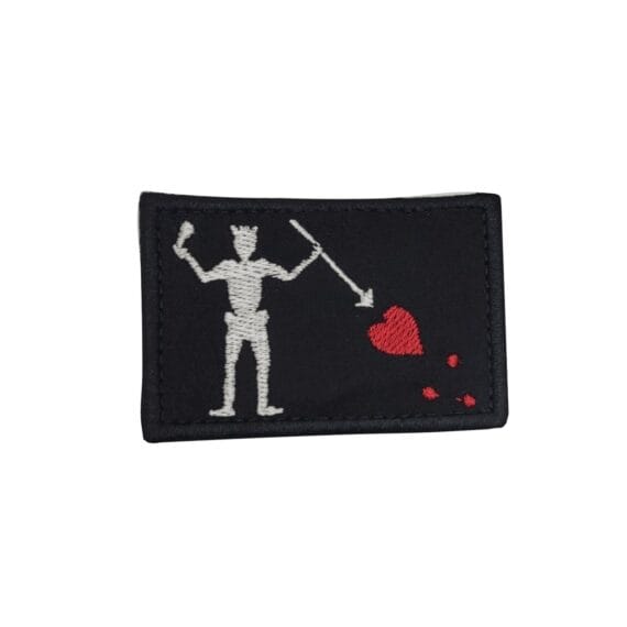 Patch Emblema Barba Negra PMC Forward (Coração) Bordado com Velcro