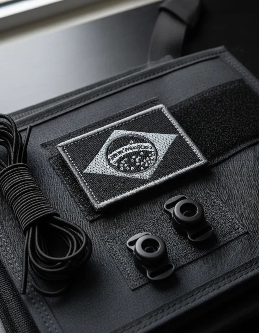 Patch Emblema Bandeira do Brasil Bordado com Velcro - Imagem 3