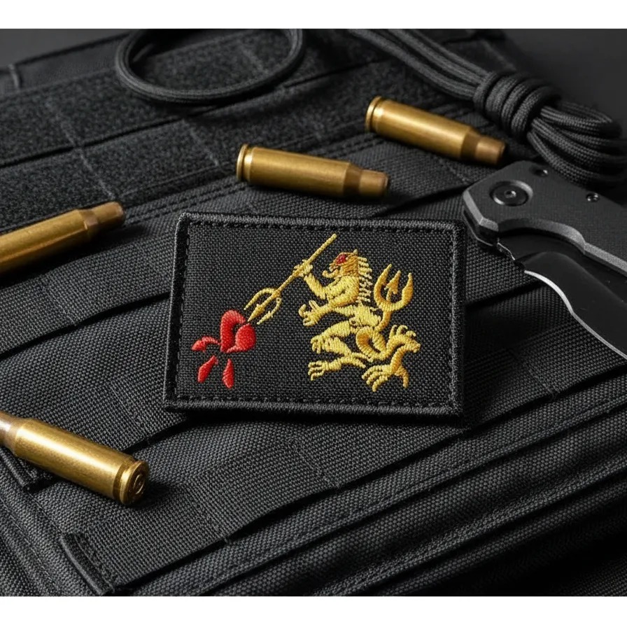 Patch Emblema Bandeira Navy Seal DEVGRU Bordado com Velcro - Imagem 2