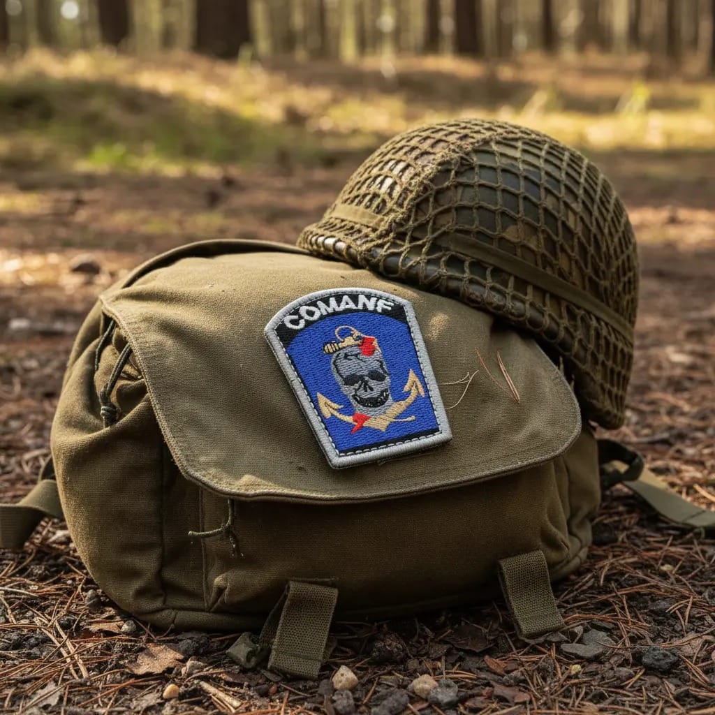 Patch Emblema Brasão Mercenarios Bordado com Velcro - Imagem 4