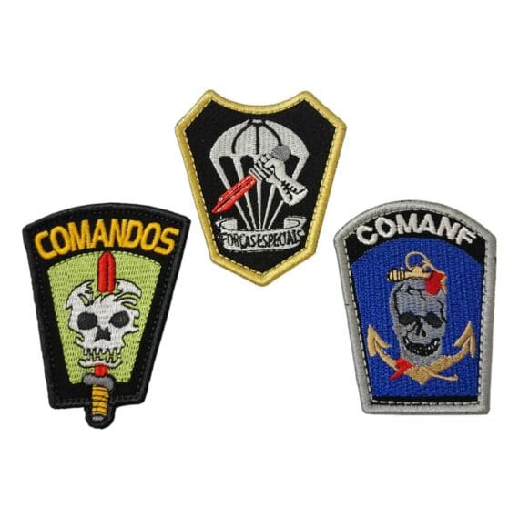 Patch Emblema Brasão Mercenarios Bordado com Velcro