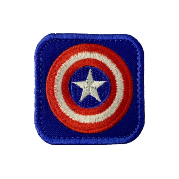 Patch Emblema Escudo Capitão America Bordado com Velcro