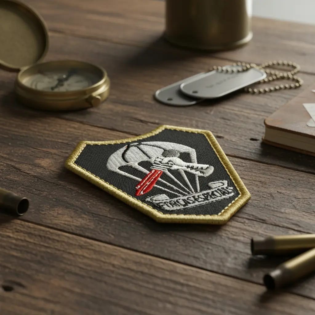 Patch Emblema Brasão Mercenarios Bordado com Velcro - Imagem 3