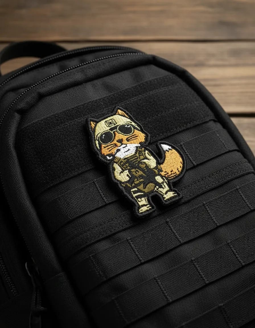 Patch Emblema Fox Assault Bordado com Velcro - Imagem 2