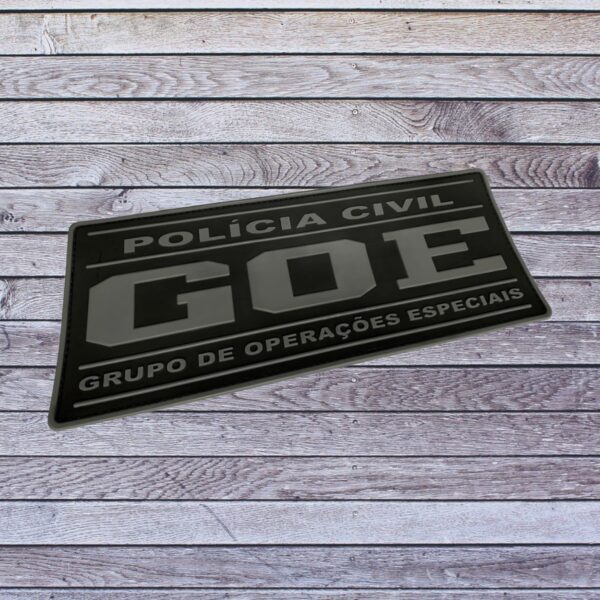 Patch Emblema GOE Tarja Costa Emborrachado com Velcro - Image 2