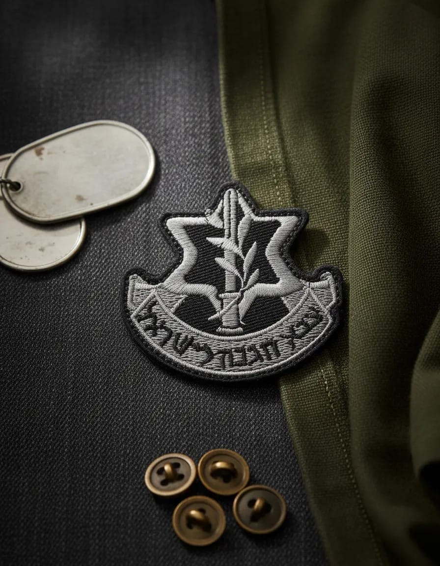 Patch Emblema Exército Israel Original Bordado com Velcro - Imagem 3