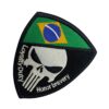 Patch Emblema Justiceiro Brasil LOYAITY DUTY HONOR BRAVERY Bordado com Velcro
