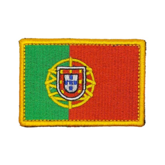 Patch Emblema Bandeira de Portugal Bordado com Velcro