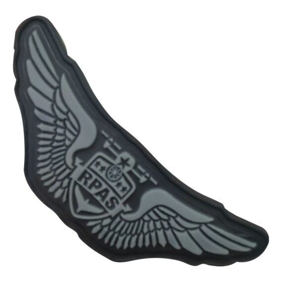 Patch Emblema Breve RPAS Drone Monocromático Emborrachado com Velcro