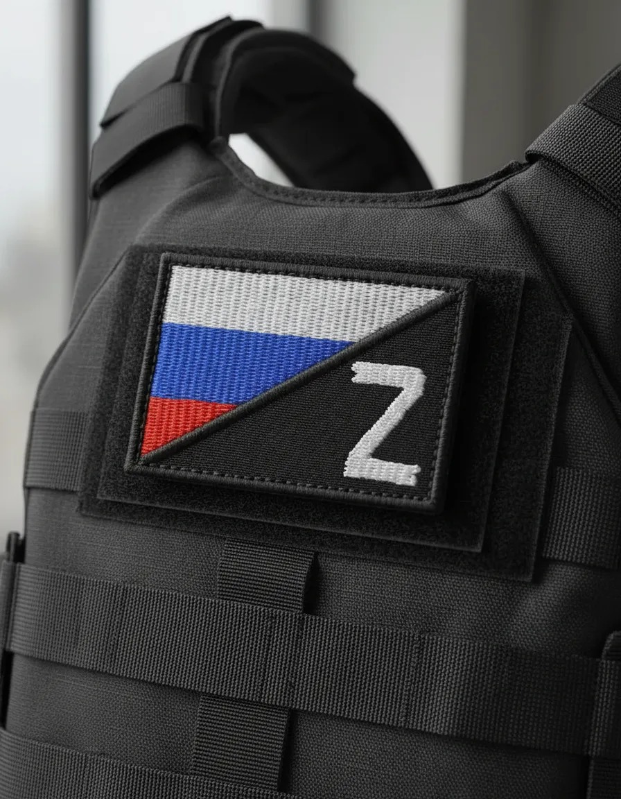 Patch Emblema Bandeira da Rússia Za Pobedy Bordado com Velcro - Imagem 2