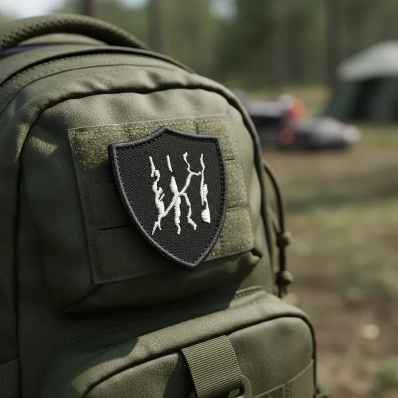 Patch Emblema Sobrevivencialismo Bordado com Velcro - Imagem 3