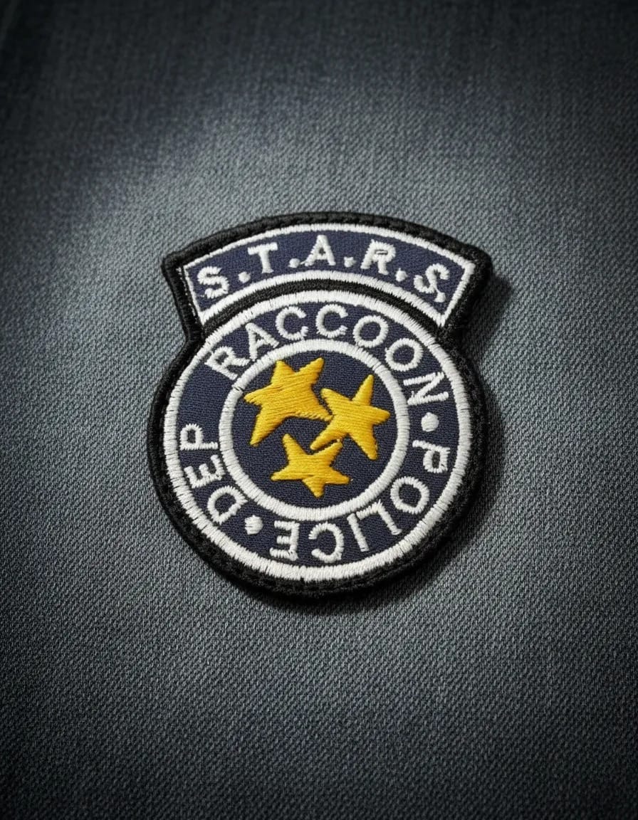 Patch Emblema Stars Raccoon Police Dep Bordado com Velcro - Imagem 2