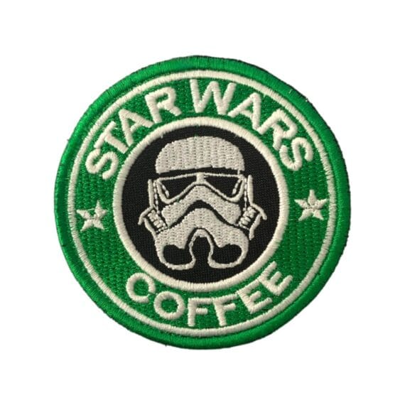Patch Emblema Star Wars Coffee Bordado com Velcro