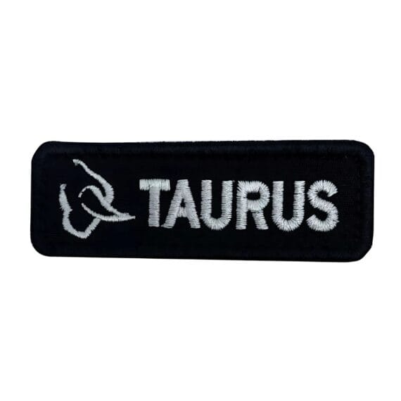 Patch Emblema Tarja Taurus Bordado com Velcro