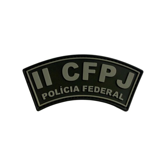 Patch Emblema Manicaca Curso II CFPJ Polícia Federal Emborrachado com Velcro