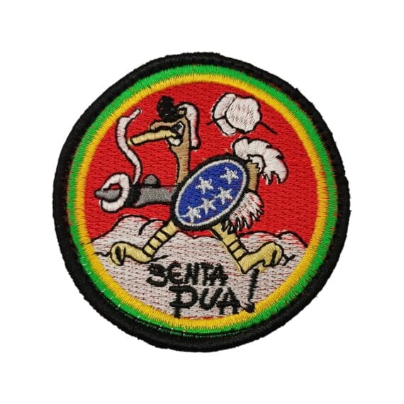 Patch Emblema Senta Pua! Bordado com Velcro
