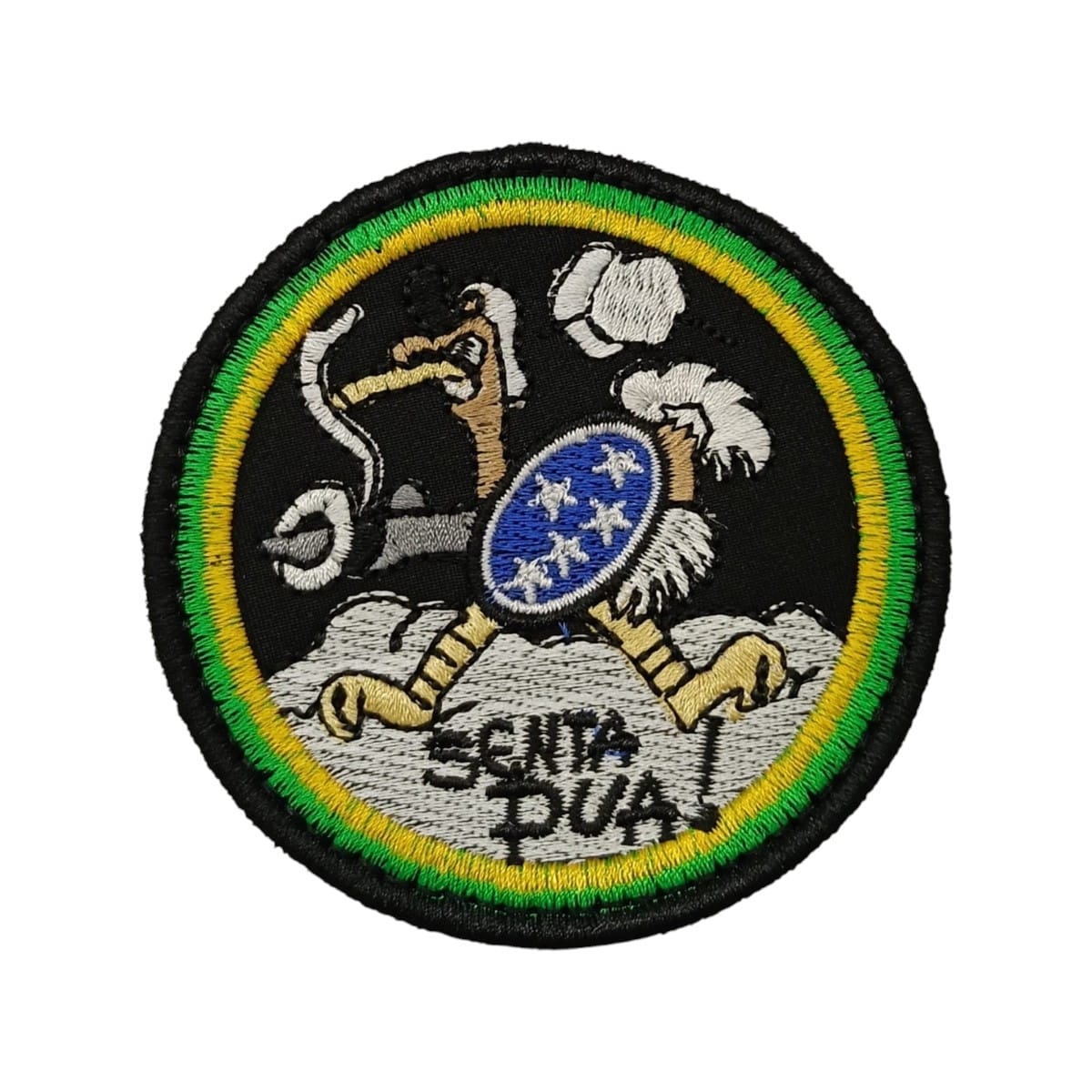 Patch Emblema Senta Pua! Bordado com Velcro - Imagem 2