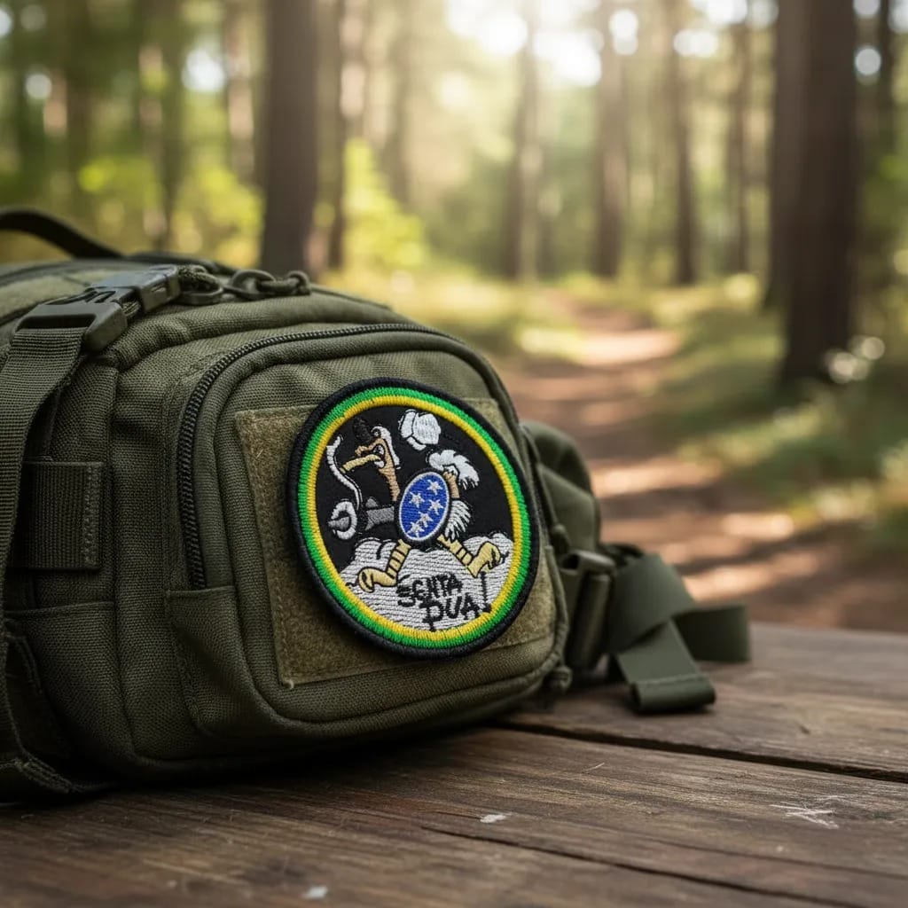 Patch Emblema Senta Pua! Bordado com Velcro - Imagem 3