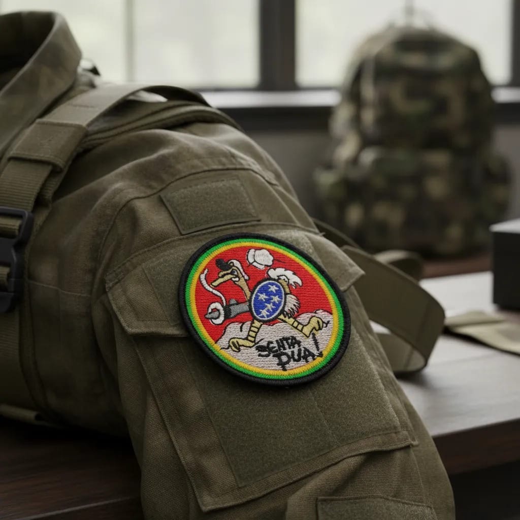 Patch Emblema Senta Pua! Bordado com Velcro - Imagem 4