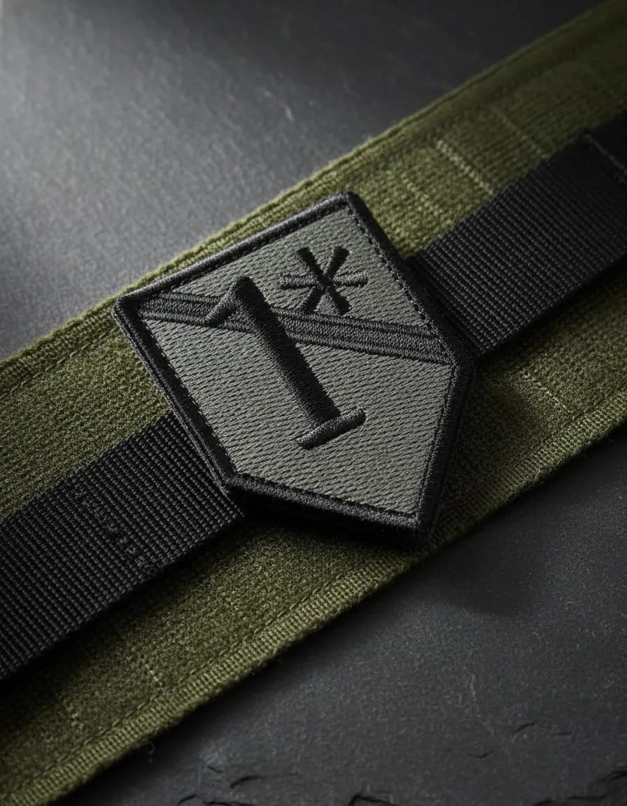 Patch Emblema One Ass To Risk 1* Bordado com Velcro - Imagem 2