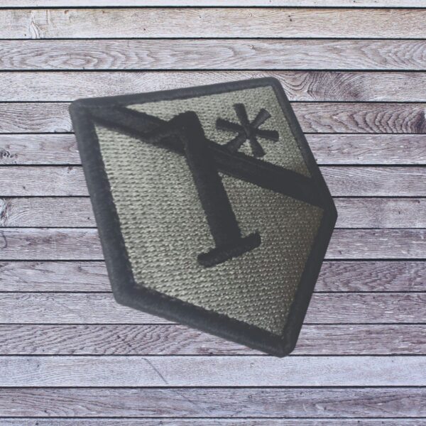 Patch Emblema One Ass To Risk 1* Bordado com Velcro - Image 2
