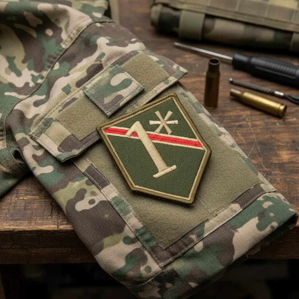 Patch Emblema One Ass To Risk 1* Bordado com Velcro - Imagem 3