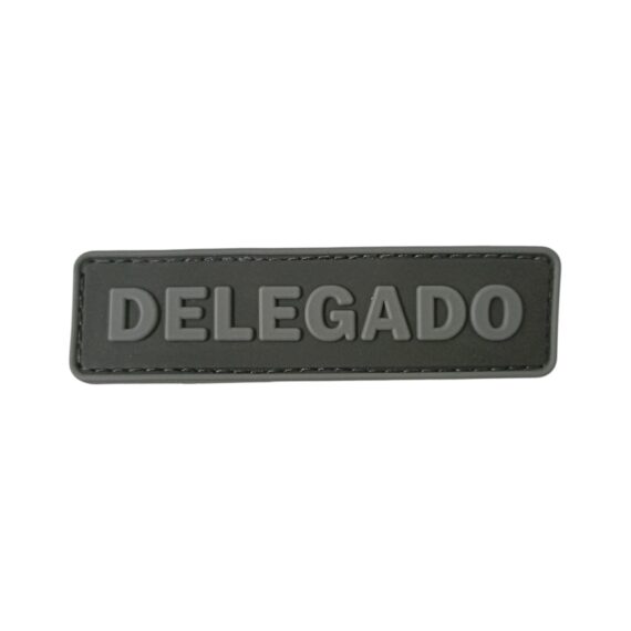 Patch Emblema Tarja Delegado Emborrachado com Velcro