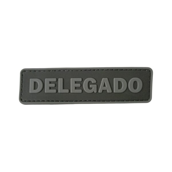 Patch Emblema Tarja Delegado Emborrachado com Velcro