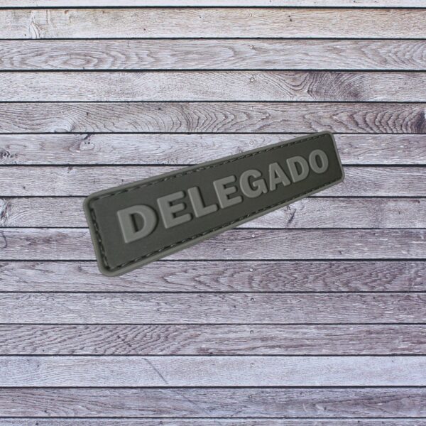 Patch Emblema Tarja Delegado Emborrachado com Velcro - Image 2