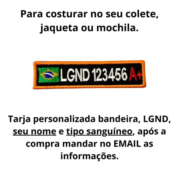 Kit Patches Emblema Legendários Oficial Bordado fixação por Costura - Image 6