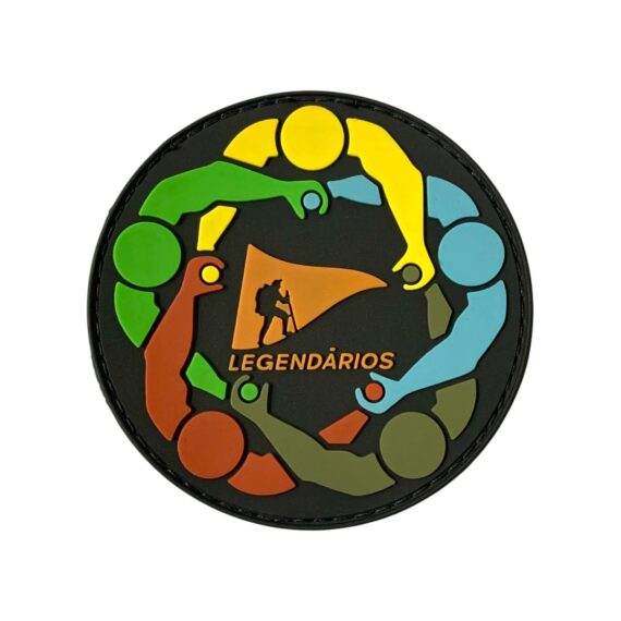 Patch Emblema Legendários Amigos Unidos Oficial Emborrachado com Velcro