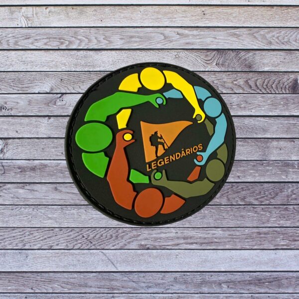 Patch Emblema Legendários Amigos Unidos Oficial Emborrachado com Velcro - Image 2