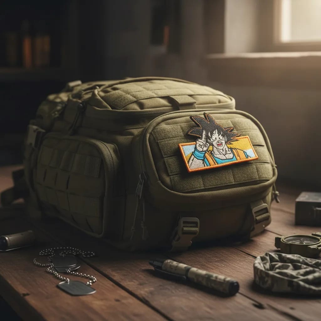 Patch Emblema Oi eu sou Goku Bordado com Velcro - Imagem 2