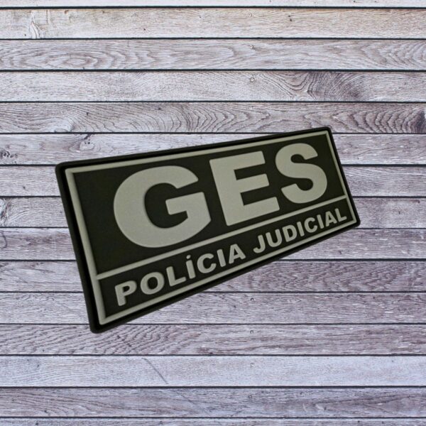 Patch Emblema Tarja GES Polícia Judicial Costa Emborrachado com Velcro - Image 2