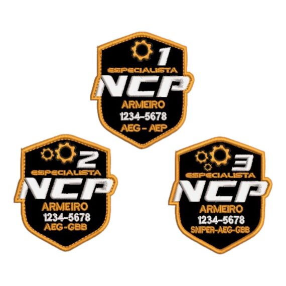 Patch Brasão Oficial NCP Armeiro Personalizado com Velcro