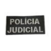 Patch Emblema Policia Judicial Tarja Costa Bordado com Velcro