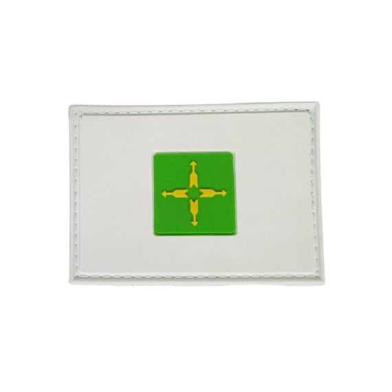 Patch Emblema Bandeira Brasilia DF Emborrachado com Velcro