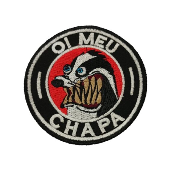 Patch Emblema Oi Meu Chapa Bordado Com Velcro