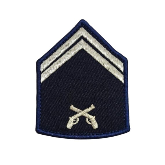 Patch Emblema Divisa Cabo - Polícia Militar Bordado Azul com Velcro