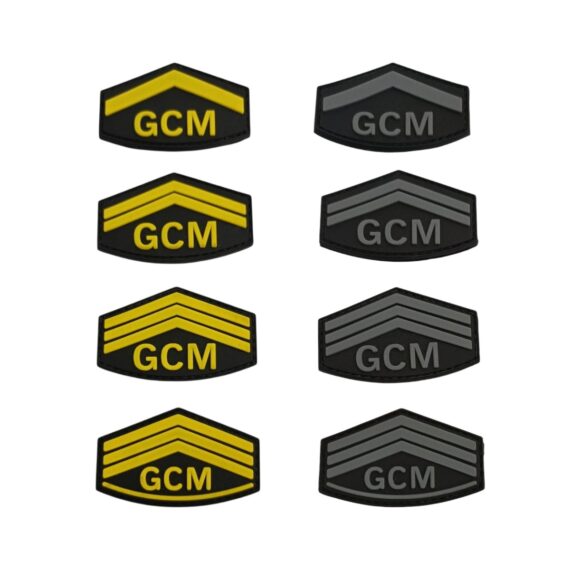 Patch Emblema Hierárquicas da Guarda Civil Municipal (GCM) Emborrachado com Velcro