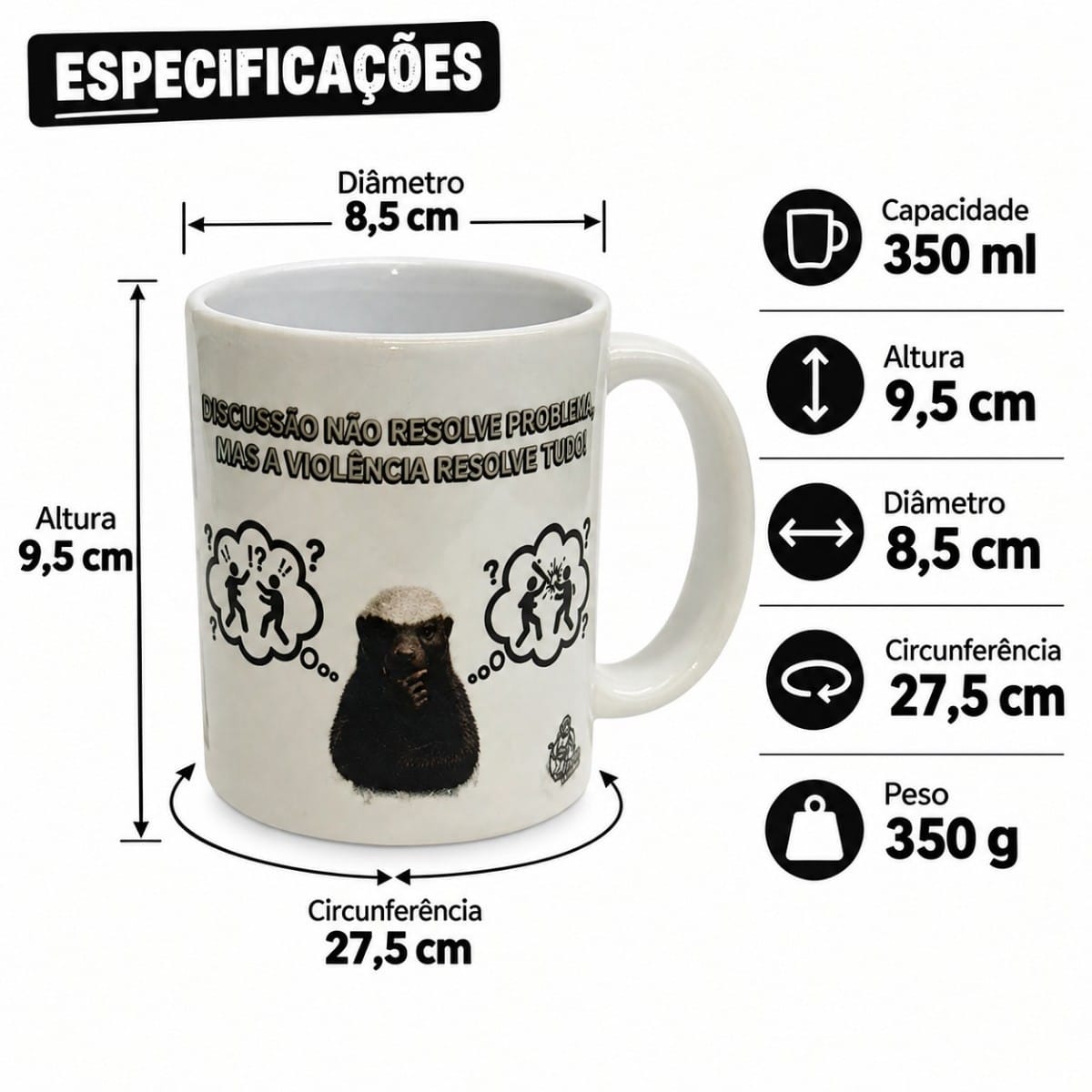Caneca Personalizada Quer Carinho? Cerâmica 350ml Sublimado - Imagem 2
